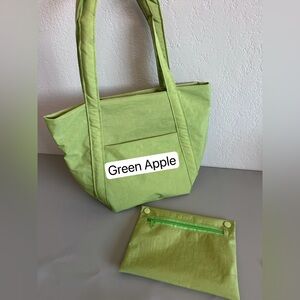 Handmade Water Repellent Nylon Tote Bag Minimalist Shoulder Hobo Purse